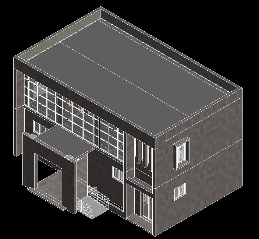 某公共卫生间全专业模型，含机电设备族