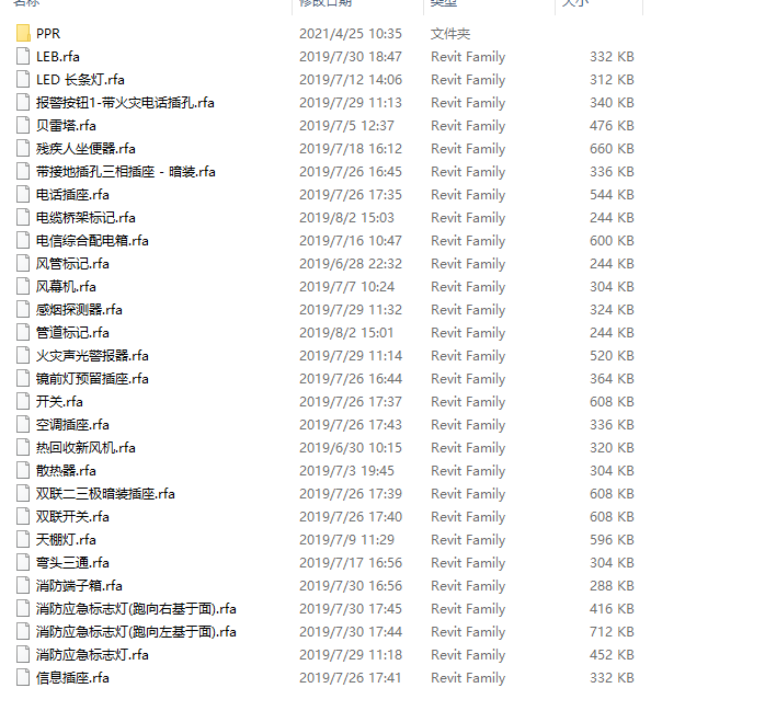 某公共卫生间全专业模型，含机电设备族