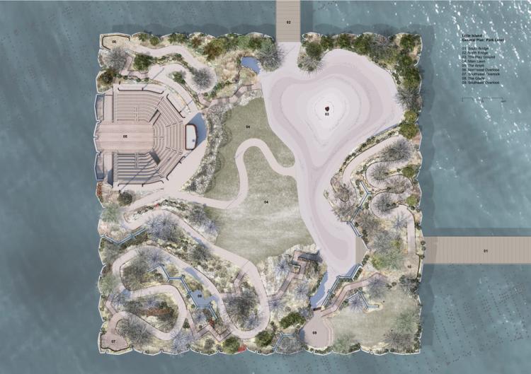 BIM建筑|鬼才建筑师Heatherwick新作：哈德逊河小岛公园/Heatherwick studio