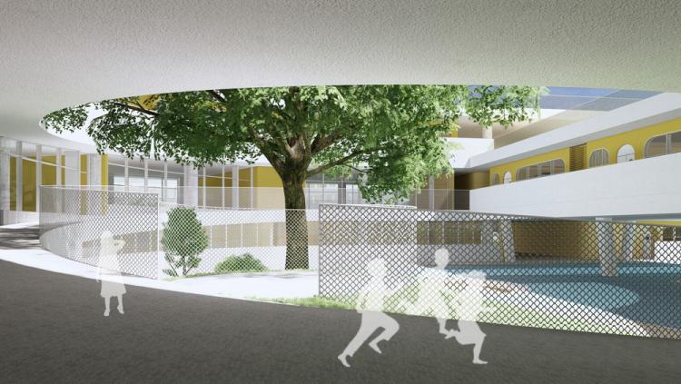 BIM建筑|海口江东寰岛实验学校/迹·建筑事务所（TAO）