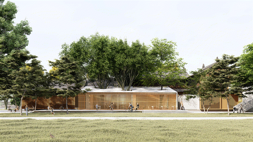 BIM建筑|南昌市八一公园梁书美术馆改造/XAA建筑事务所