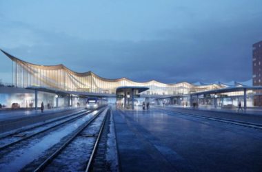 BIM建筑|用一叶屋顶整合的交通枢纽/BIG-BIM建筑网