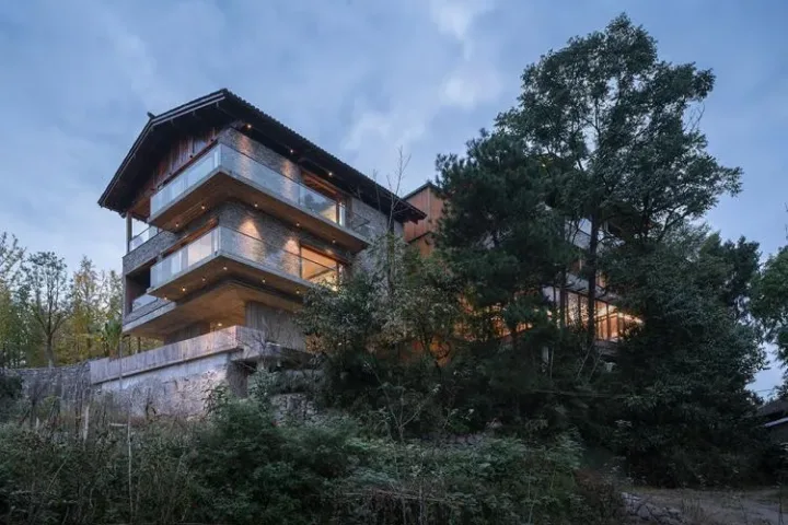 BIM建筑|马儿山村·林语山房民宿酒店，湖南，张家界 / 尌林建筑设计事务所