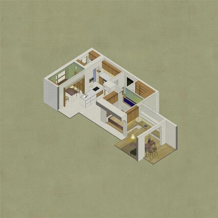 BIM建筑|叠宅：高老师家1#/金秋野建筑工作室