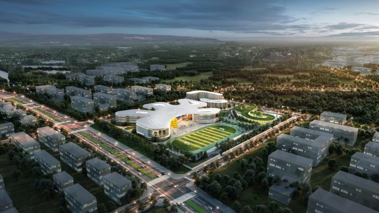 BIM建筑|海口江东寰岛实验学校/迹·建筑事务所（TAO）