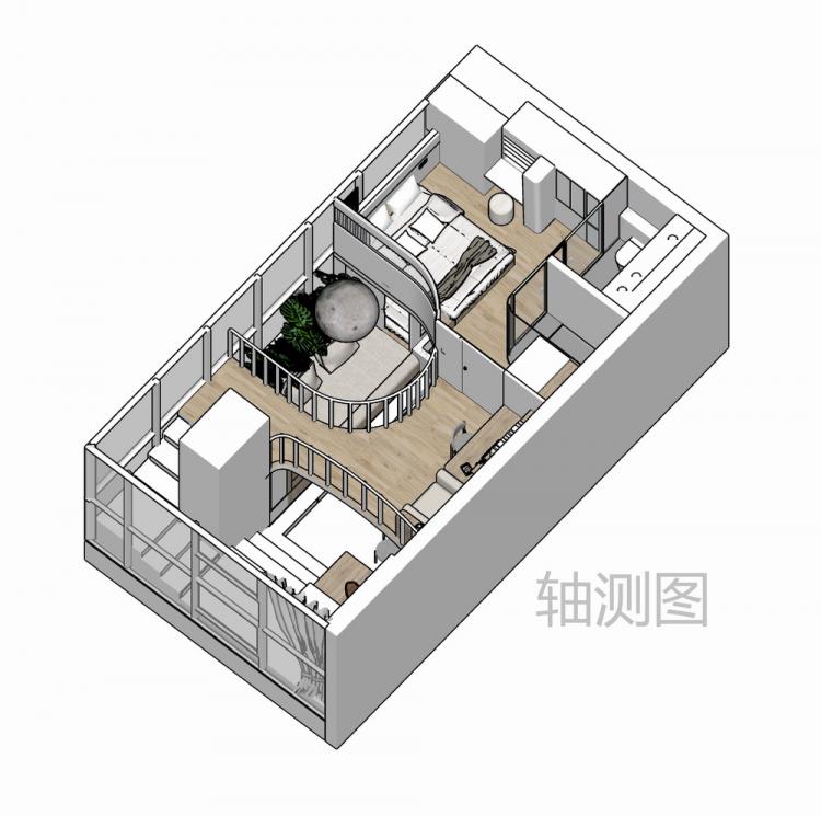 BIM建筑|桥屋Loft商住公寓/戏构建筑设计