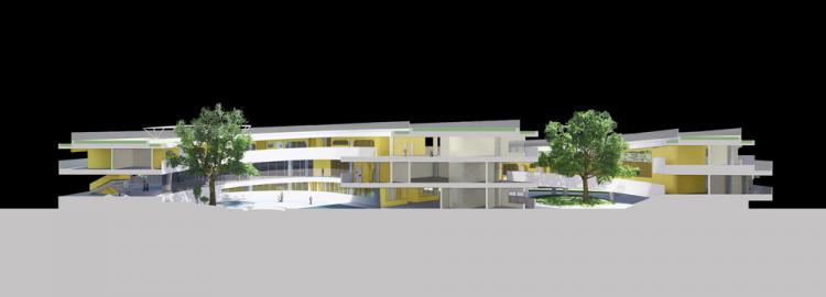 BIM建筑|海口江东寰岛实验学校/迹·建筑事务所（TAO）