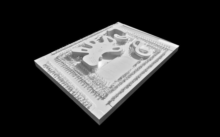 BIM建筑|海口江东寰岛实验学校/迹·建筑事务所（TAO）