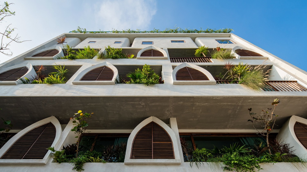 BIM建筑|如果，建筑是海浪：Le Bouton酒店/D1 Architectural Studio