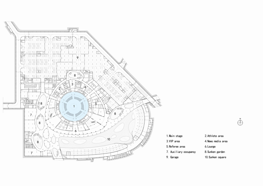 BIM建筑|杭州北景园生态公园及电竞馆/中南建筑