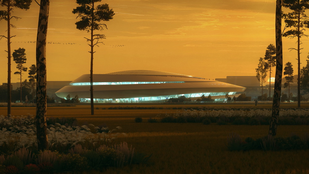 BIM建筑|杭州北景园生态公园及电竞馆/中南建筑