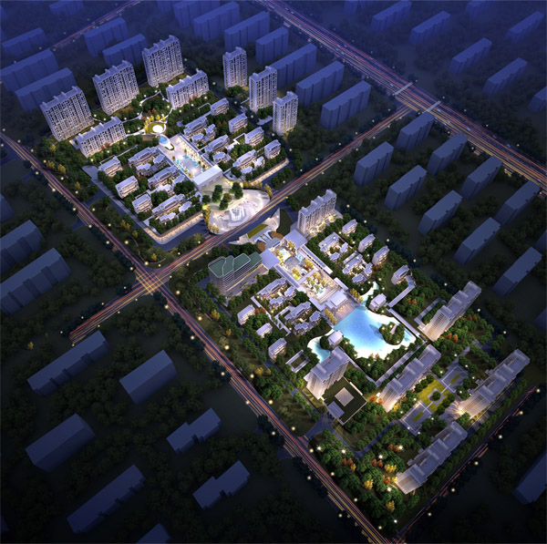 BIM建筑|华盈尚景南北中轴连接天桥方案设计征集竞赛