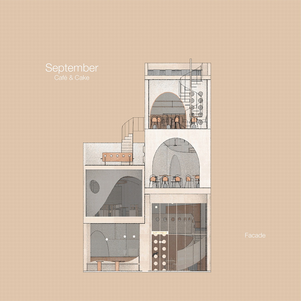 BIM建筑|越南鸟巢咖啡店/ Red5studio+Ben Decor