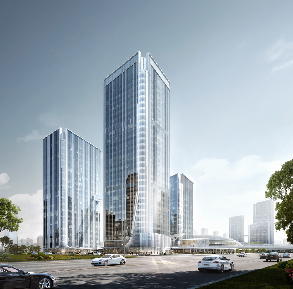 BIM建筑|招商蛇口西安丝路中心/上海三益