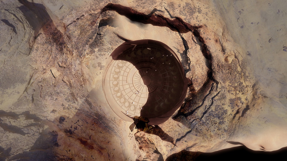 BIM建筑|让·努维尔于沙特阿拉伯新作方案，岩层下的度假酒店