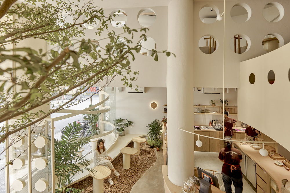 BIM建筑|越南鸟巢咖啡店/ Red5studio+Ben Decor