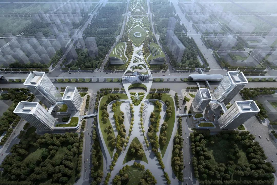 招商蛇口西安丝路中心丨奥体中轴、丝路之门这样打造