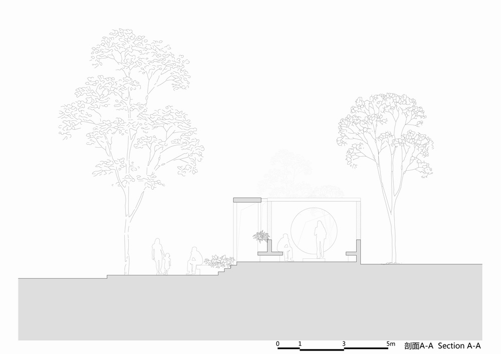 BIM建筑|居民区旁的复廊围墙/梓耘斋建筑