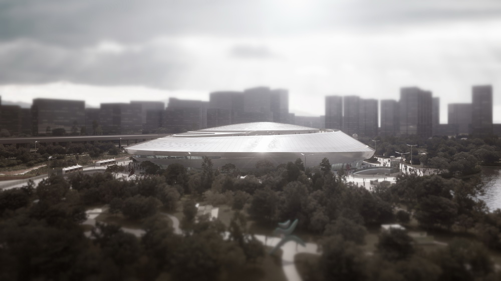 BIM建筑|杭州北景园生态公园及电竞馆/中南建筑