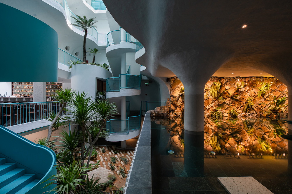 BIM建筑|如果，建筑是海浪：Le Bouton酒店/D1 Architectural Studio