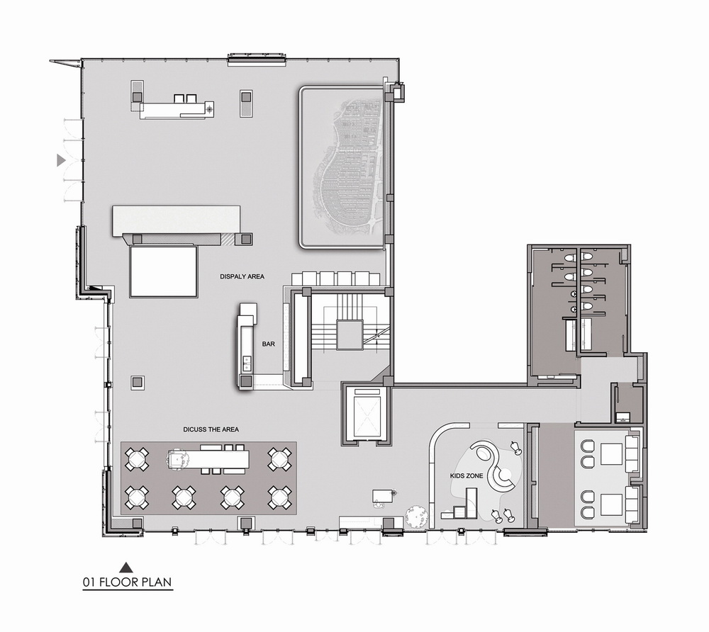 BIM建筑|中洲青岛半岛城邦售楼处/MYP设计事务所