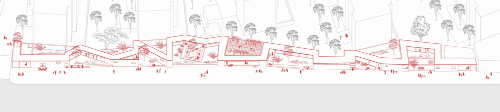 BIM建筑|居民区旁的复廊围墙/梓耘斋建筑