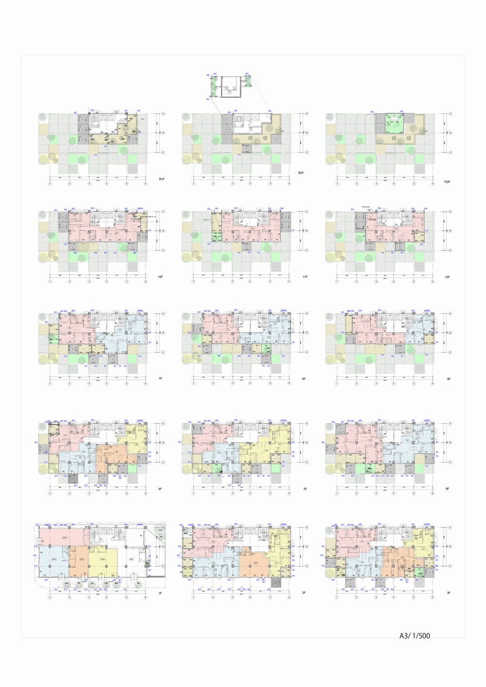 BIM建筑|‘台北屋顶’住宅 / 平田晃久建筑设计事务所