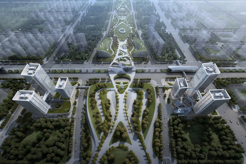 BIM建筑|招商蛇口西安丝路中心/上海三益