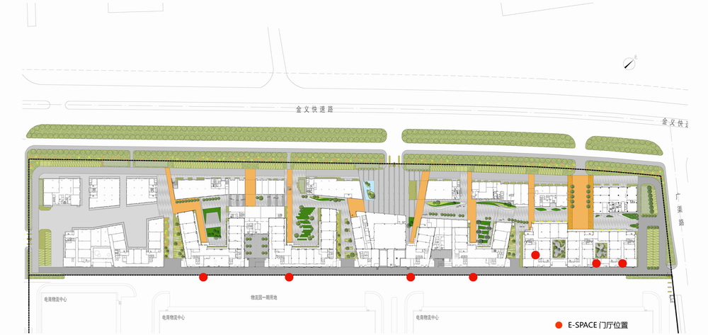 BIM建筑|国内首个专业电商产业园：菜鸟金义电商产业园 / 筑博设计·北京公司