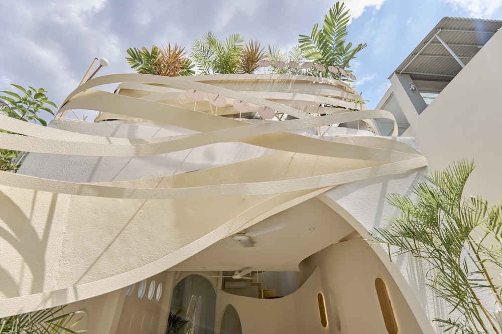 BIM建筑|越南鸟巢咖啡店/ Red5studio+Ben Decor