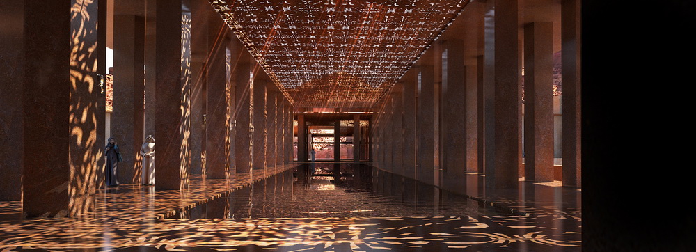 BIM建筑|让·努维尔于沙特阿拉伯新作方案，岩层下的度假酒店