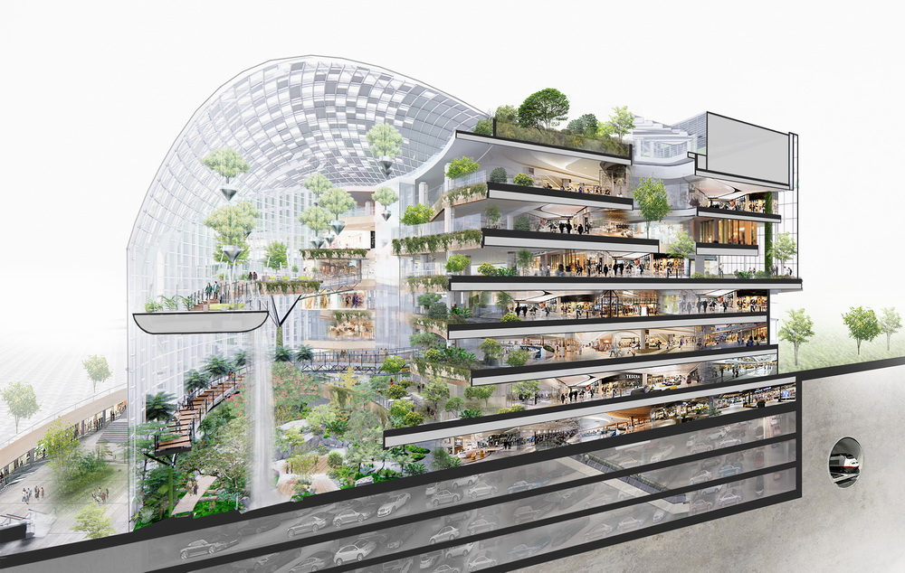 BIM建筑|香港置地重庆光环The Ring购物公园——PHA湃昂国际建筑设计