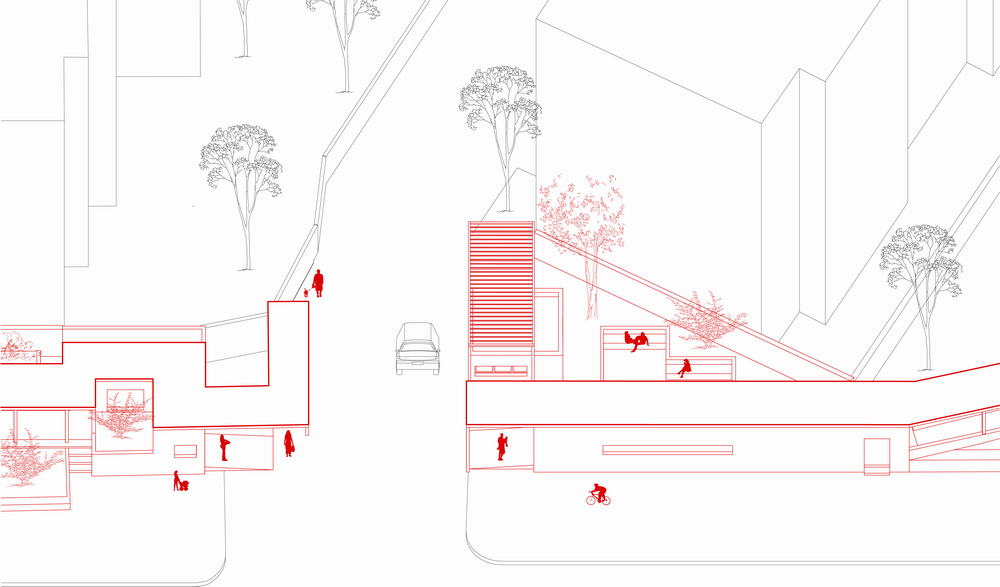BIM建筑|居民区旁的复廊围墙/梓耘斋建筑