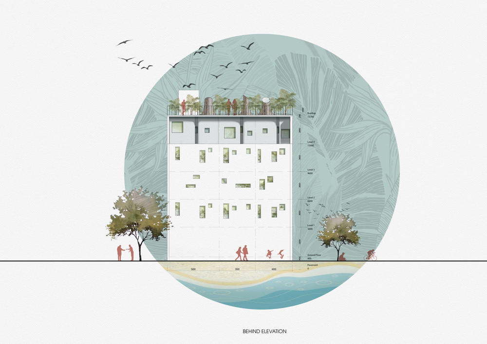 BIM建筑|如果，建筑是海浪：Le Bouton酒店/D1 Architectural Studio