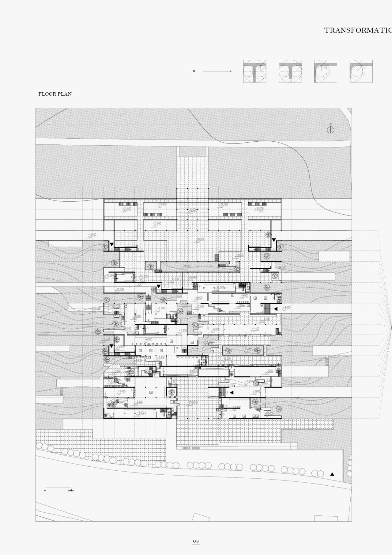 BIM建筑|1份top级纯线稿作品是怎么做出来的？学姐说，用SU，很快啊