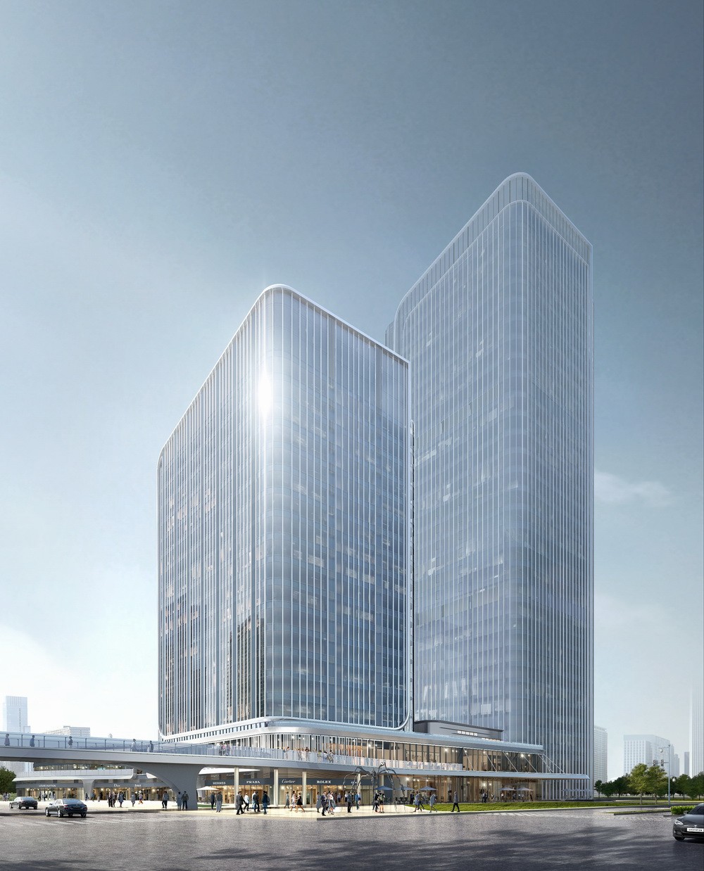 BIM建筑|招商蛇口西安丝路中心/上海三益