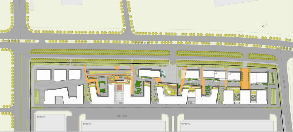 BIM建筑|国内首个专业电商产业园：菜鸟金义电商产业园 / 筑博设计·北京公司