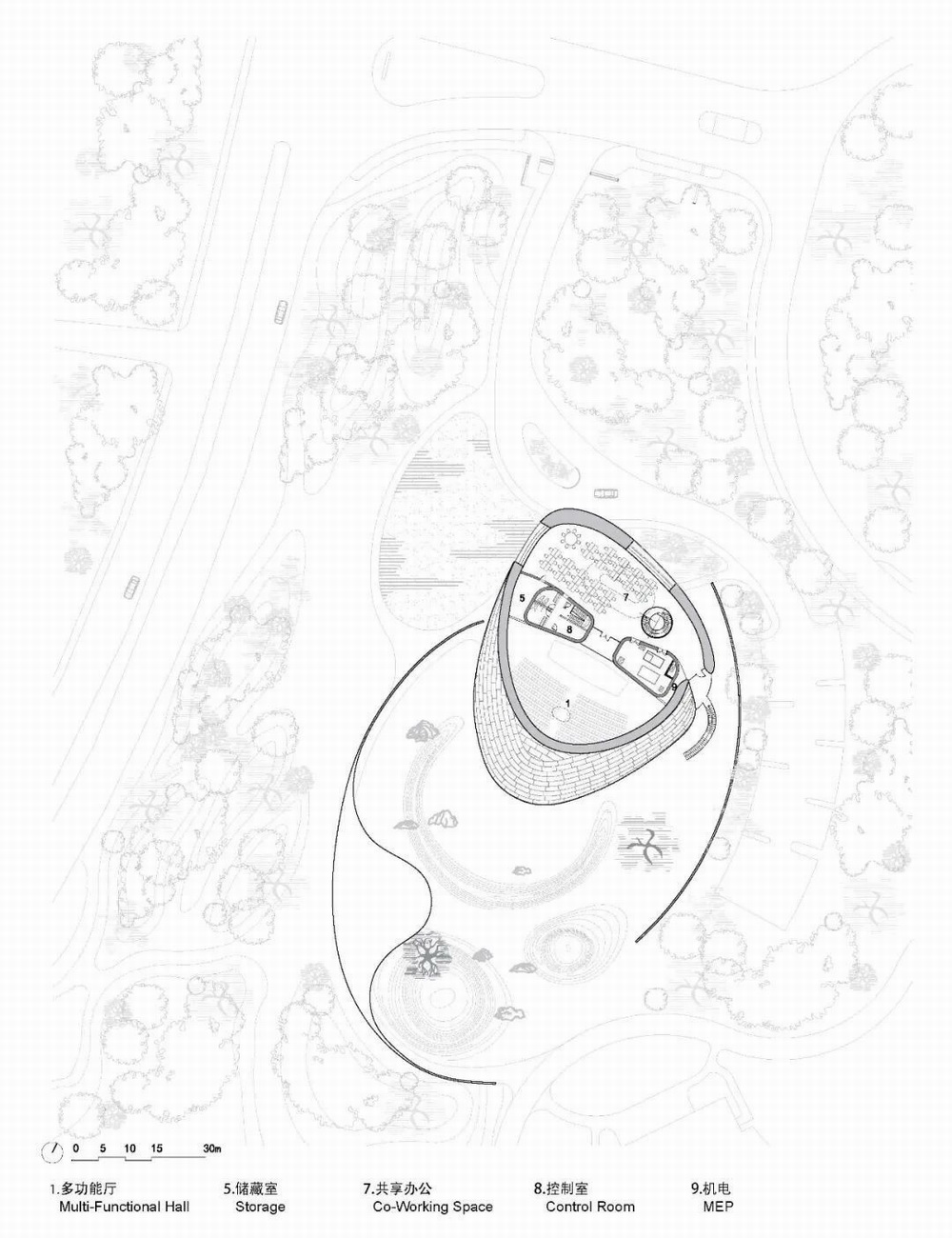 BIM建筑|MAD新作_阿那亚“云中心”方案设计 / MAD建筑事务所