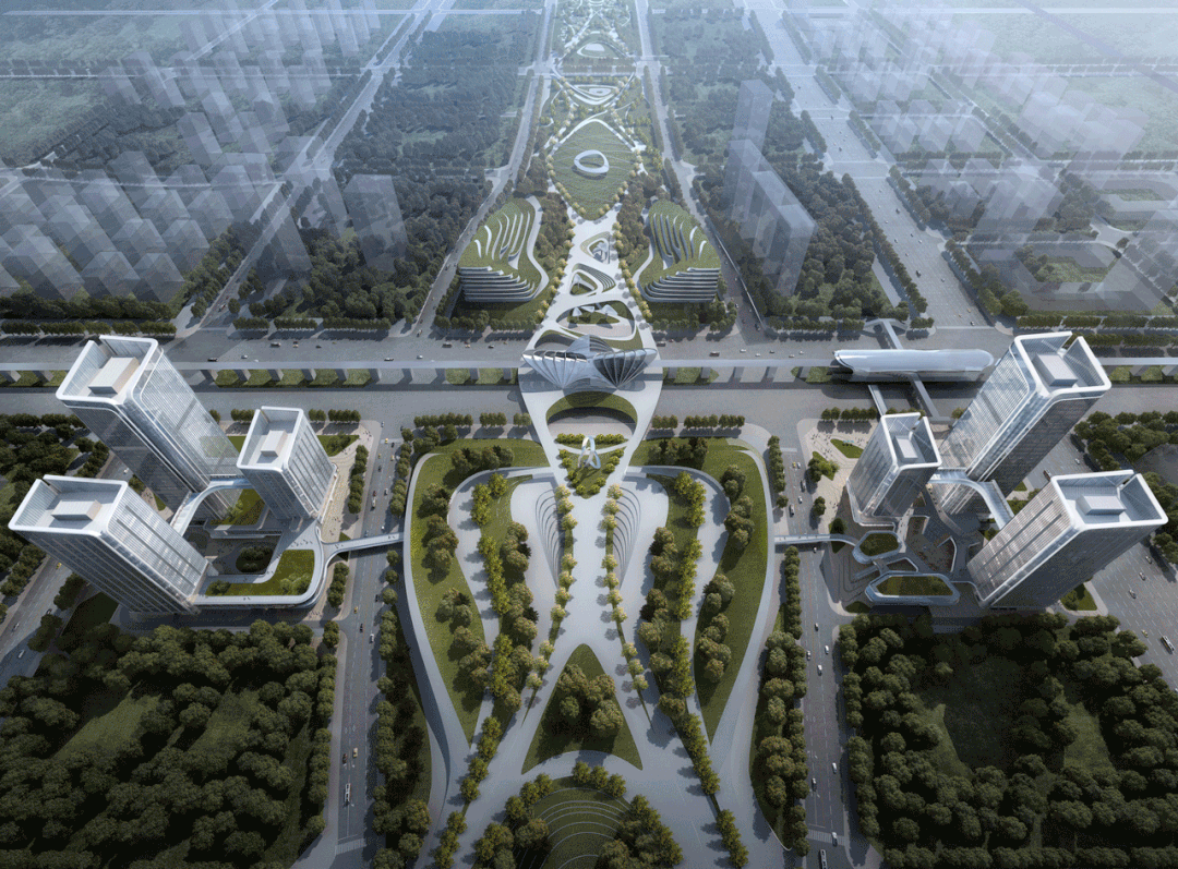 招商蛇口西安丝路中心丨奥体中轴、丝路之门这样打造