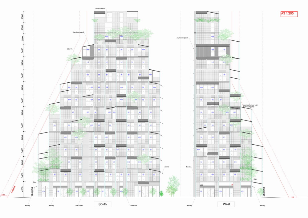 BIM建筑|‘台北屋顶’住宅 / 平田晃久建筑设计事务所