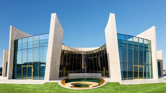 BIM建筑|法比奥·诺文布雷在阿布扎比建造新月形别墅