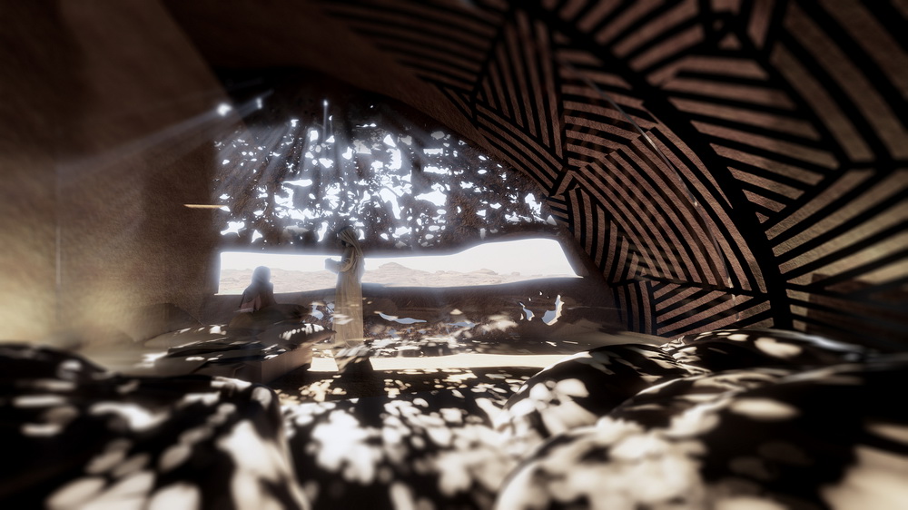 BIM建筑|让·努维尔于沙特阿拉伯新作方案，岩层下的度假酒店