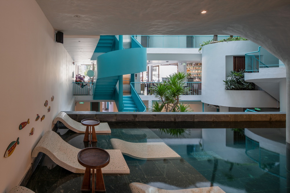 BIM建筑|如果，建筑是海浪：Le Bouton酒店/D1 Architectural Studio