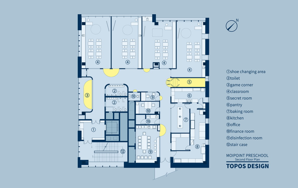 BIM建筑|极具分寸感的幼儿园空间：墨伊教育中心 / TOPOS DESIGN