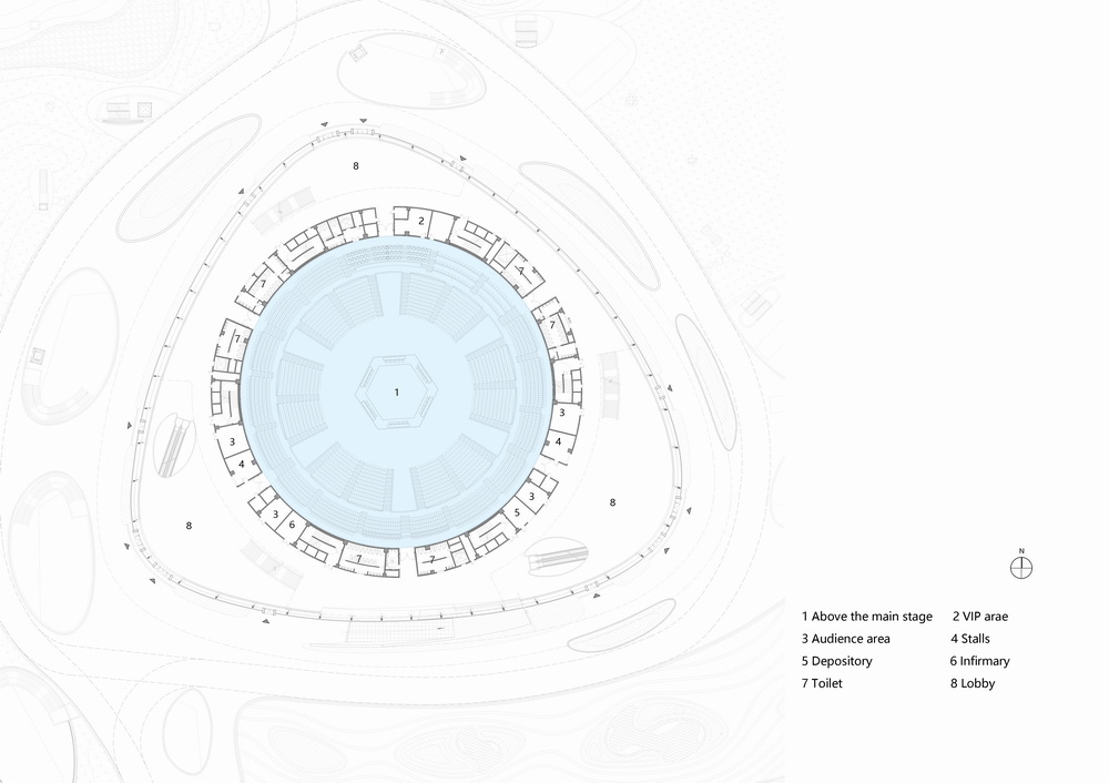 BIM建筑|杭州北景园生态公园及电竞馆/中南建筑