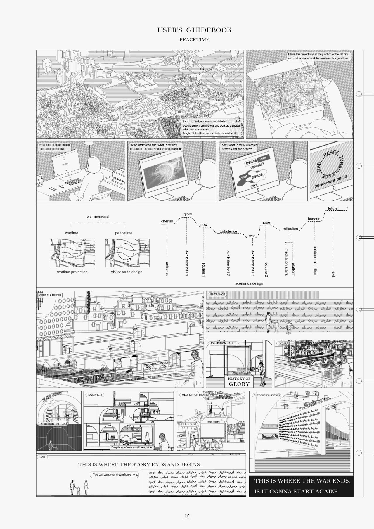 BIM建筑|1份top级纯线稿作品是怎么做出来的？学姐说，用SU，很快啊