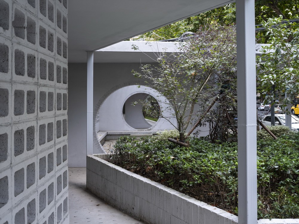 BIM建筑|居民区旁的复廊围墙/梓耘斋建筑