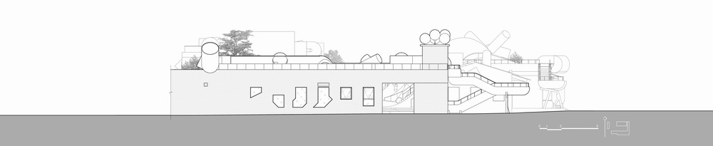 BIM建筑|山丘屋面和管道滑梯：The Playscape儿童成长中心/waa未觉建筑