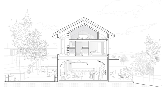 BIM建筑|内外之间，自然山野中的各得其所