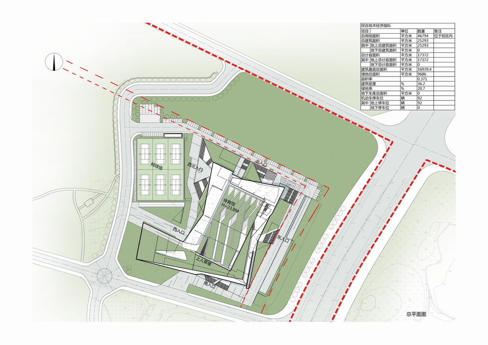 BIM建筑|中山大学珠海校区体育馆/BIAD华南设计中心